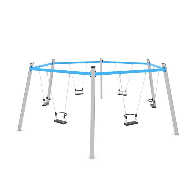 Swing sekskantet huskestativ L560 x B640 x H235 cm 