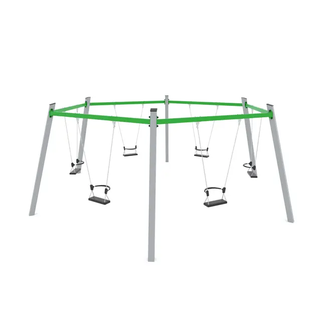 Swing sekskantet huskestativ L560 x B640 x H235 cm 