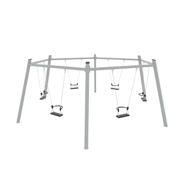 Swing sekskantet huskestativ L560 x B640 x H235 cm 