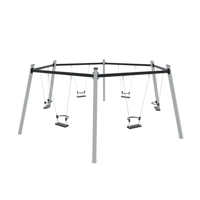 Swing sekskantet huskestativ L560 x B640 x H235 cm 
