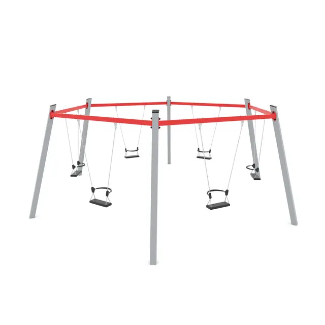 Swing sekskantet huskestativ L560 x B640 x H235 cm 