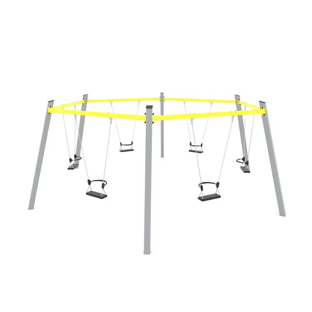 Swing sekskantet huskestativ L560 x B640 x H235 cm 