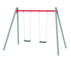Swing dobbelt huskestativ L225 x B375 x H275 cm