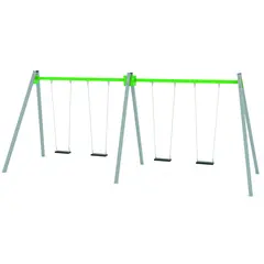 Swing firedobbelt huskestativ L225 x B675 x H275 cm