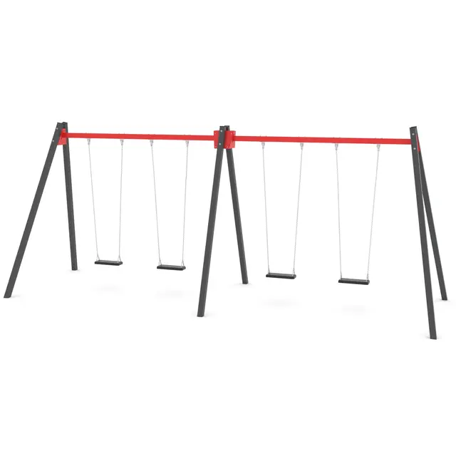 Swing firedobbelt huskestativ L225 x B675 x H275 cm 