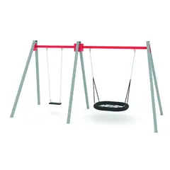 Swing kombo huskestativ L230 x B565 x H275 cm