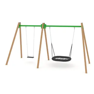 Swing kombo huskestativ L230 x B565 x H275 cm