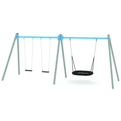 Swing kombo huskestativ 2 L225 x B675 x H275 cm