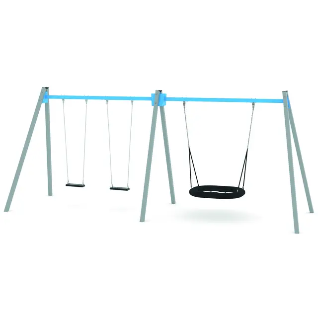 Swing kombo huskestativ 2 L225 x B675 x H275 cm 