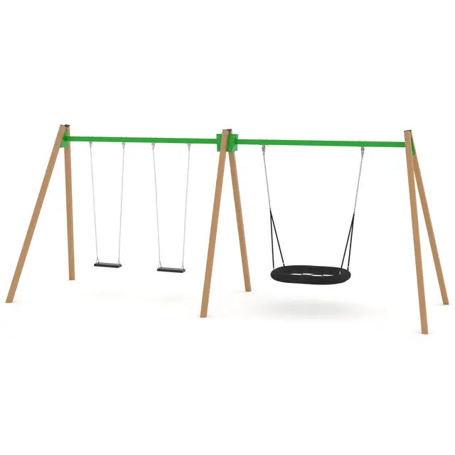 Swing kombo huskestativ 2 L225 x B675 x H275 cm 