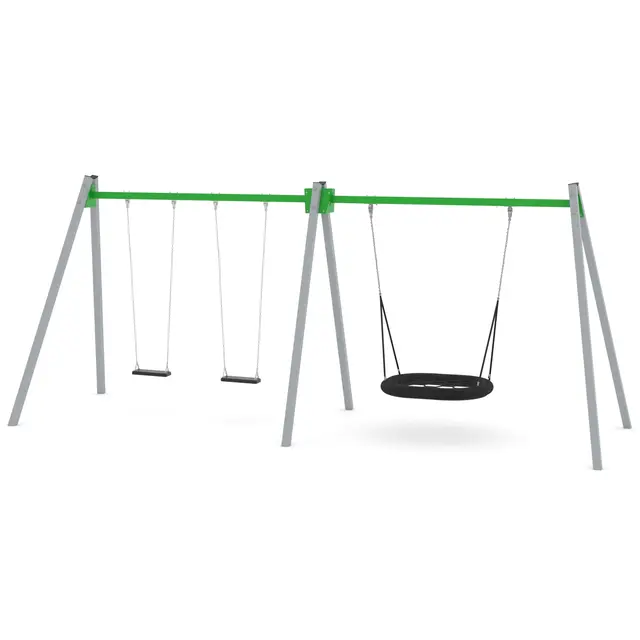 Swing kombo huskestativ 2 L225 x B675 x H275 cm 