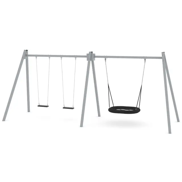 Swing kombo huskestativ 2 L225 x B675 x H275 cm 