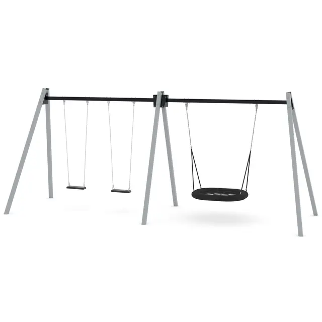 Swing kombo huskestativ 2 L225 x B675 x H275 cm 