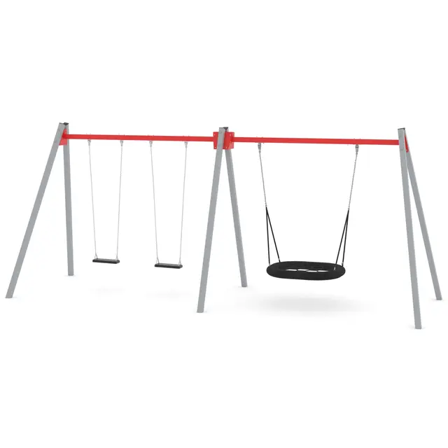 Swing kombo huskestativ 2 L225 x B675 x H275 cm 