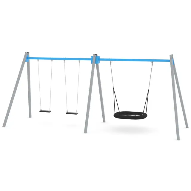 Swing kombo huskestativ 2 L225 x B675 x H275 cm 