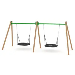 Swing dobbelt fuglerede L230 x B675 x H275 cm