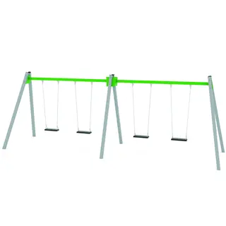 Swing firedobbelt huskestativ 2 L195 x B665 x H240 cm