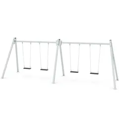 Swing firedobbelt huskestativ 2 L195 x B665 x H240 cm
