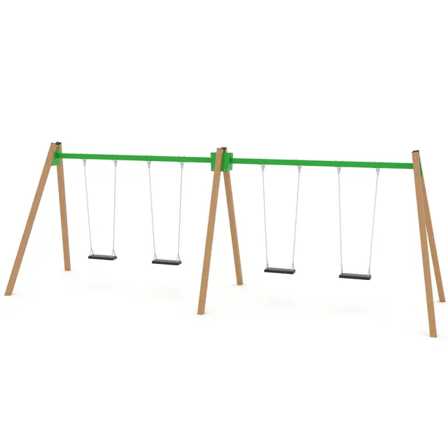 Swing firedobbelt huskestativ 2 L195 x B665 x H240 cm 