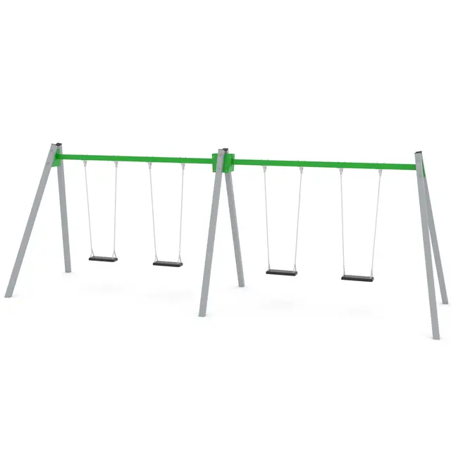 Swing firedobbelt huskestativ 2 L195 x B665 x H240 cm 