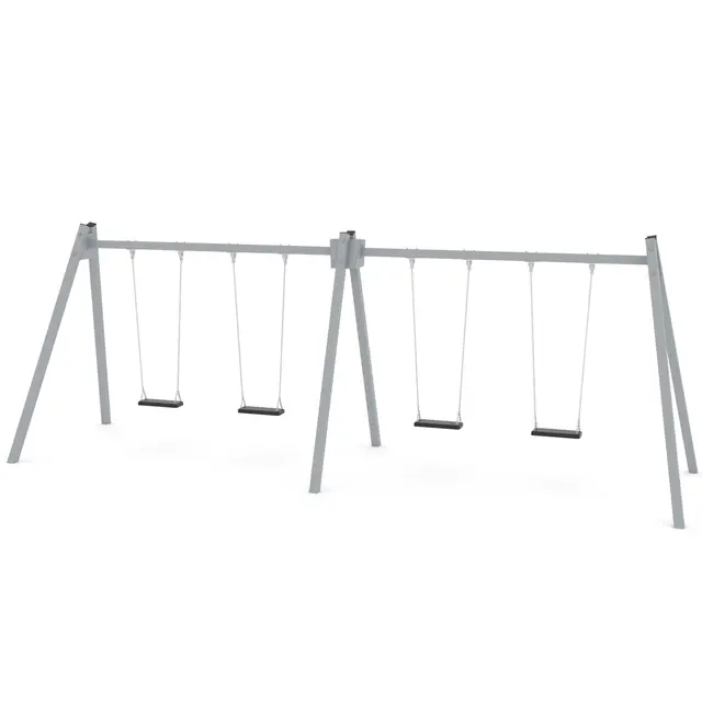 Swing firedobbelt huskestativ 2 L195 x B665 x H240 cm 