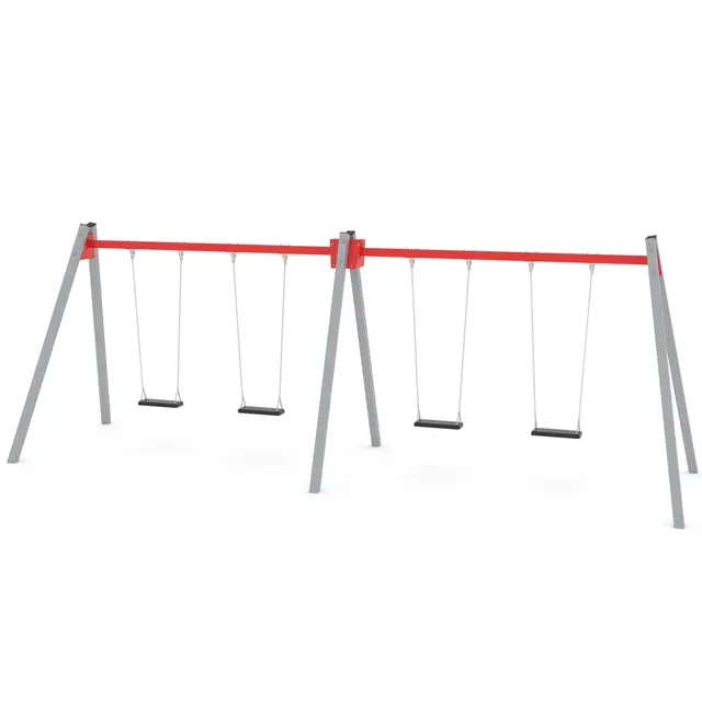 Swing firedobbelt huskestativ 2 L195 x B665 x H240 cm 
