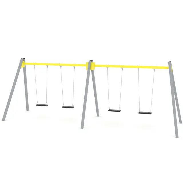 Swing firedobbelt huskestativ 2 L195 x B665 x H240 cm 