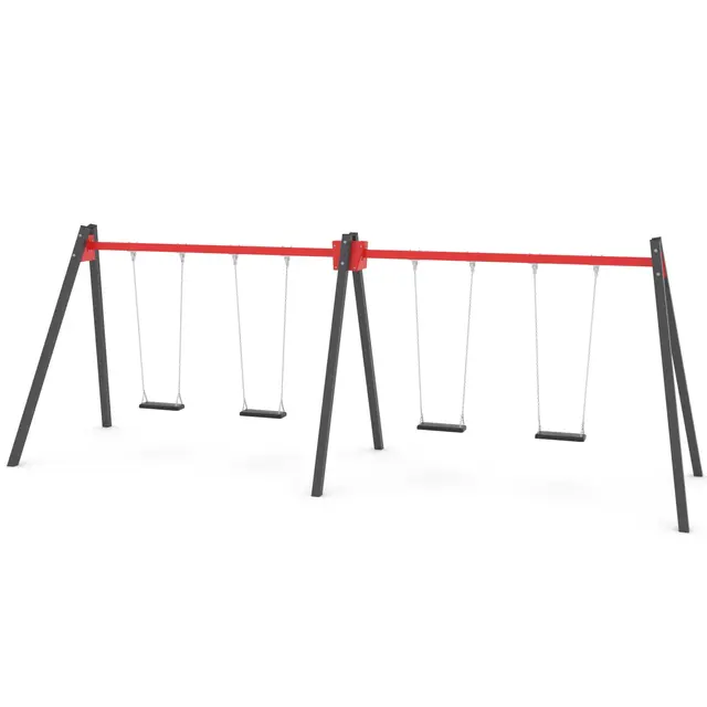 Swing firedobbelt huskestativ 2 L195 x B665 x H240 cm 