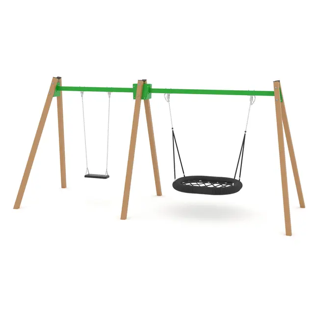 Swing fuglerede og huske L195 x B505 x H240 cm 