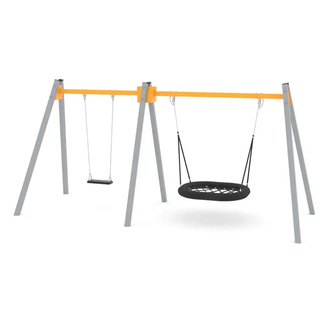 Swing fuglerede og huske L195 x B505 x H240 cm 