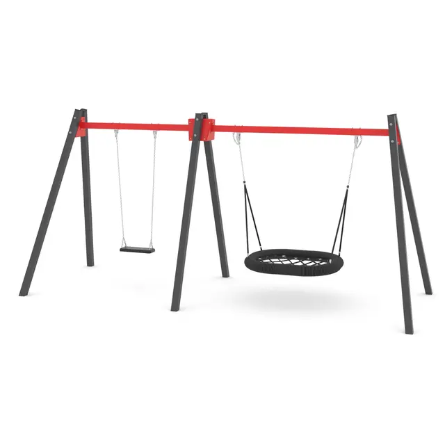 Swing fuglerede og huske L195 x B505 x H240 cm 