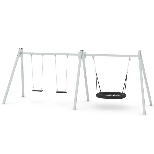 Swing fuglerede og to husker L195 x B615 x H240 cm 
