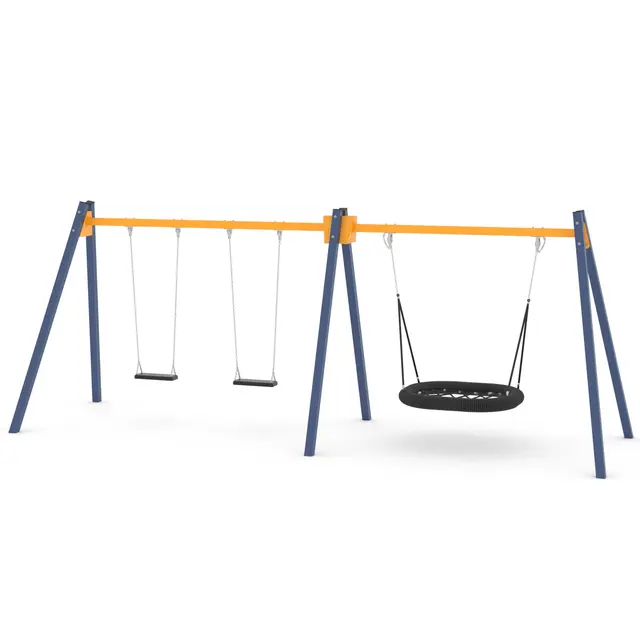 Swing fuglerede og to husker L195 x B615 x H240 cm 