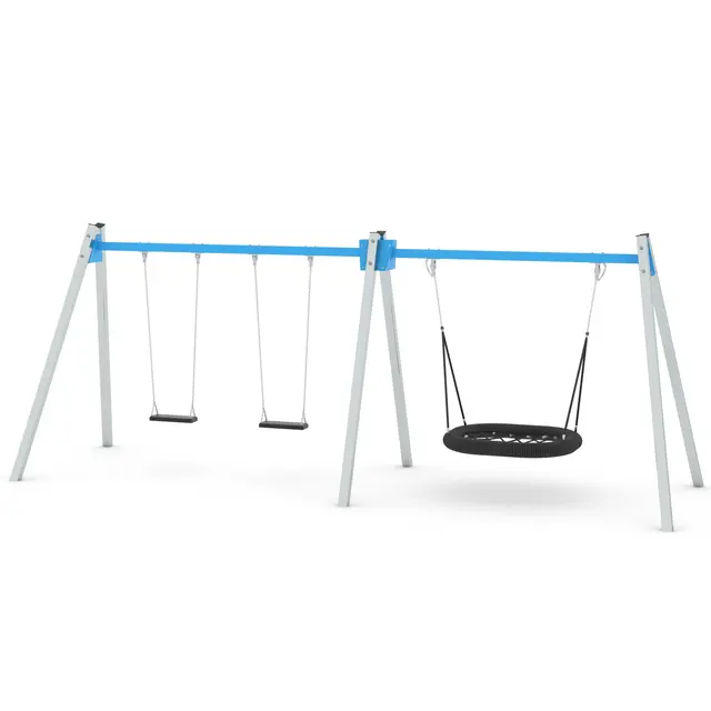 Swing fuglerede og to husker L195 x B615 x H240 cm 