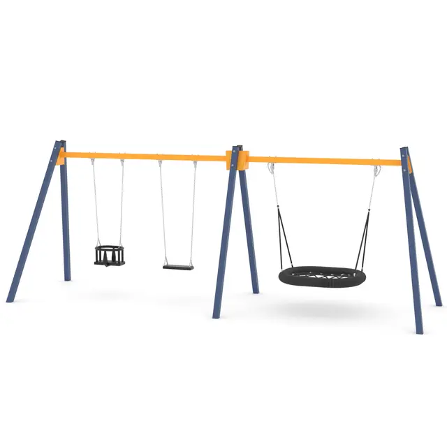 Swing fuglerede og to husker L195 x B615 x H240 cm 