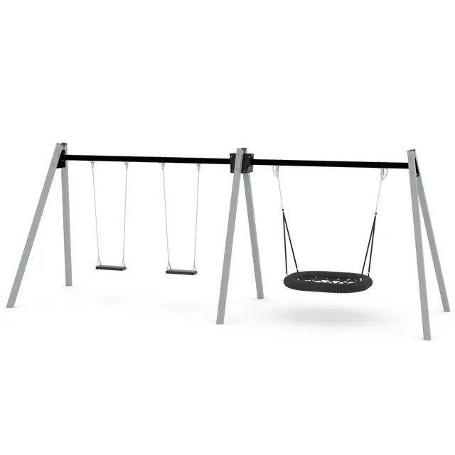 Swing fuglerede og to husker L195 x B615 x H240 cm 