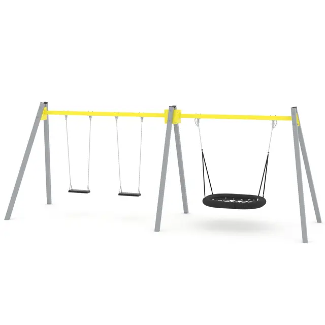 Swing fuglerede og to husker L195 x B615 x H240 cm 