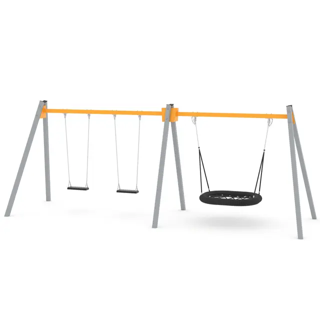 Swing fuglerede og to husker L195 x B615 x H240 cm 