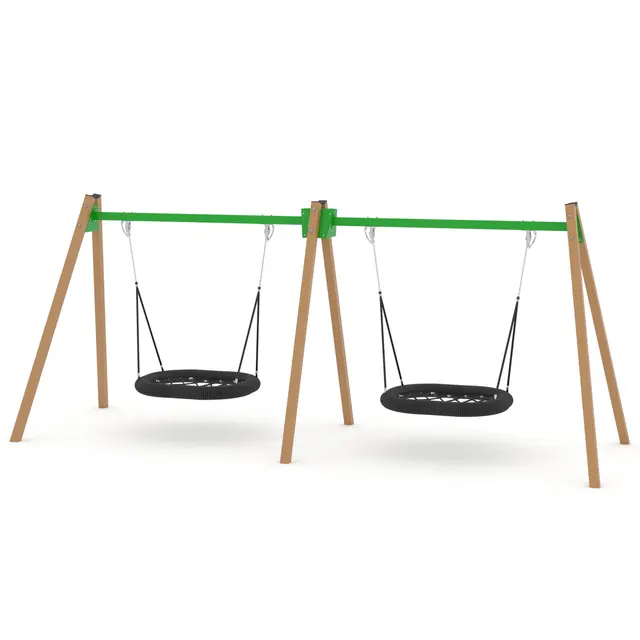Swing dobbelt fuglerede 2 L195 x B575 x H240 cm 