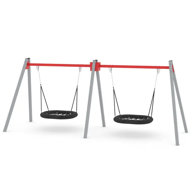 Swing dobbelt fuglerede 2 L195 x B575 x H240 cm 