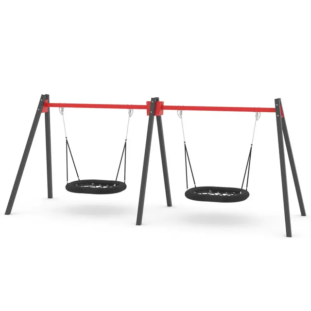Swing dobbelt fuglerede 2 L195 x B575 x H240 cm 