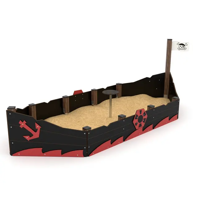 Solo sandkasse skip L415 x B165 x H140 cm 