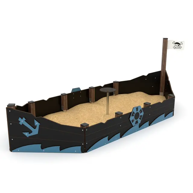 Solo sandkasse skip L415 x B165 x H140 cm 