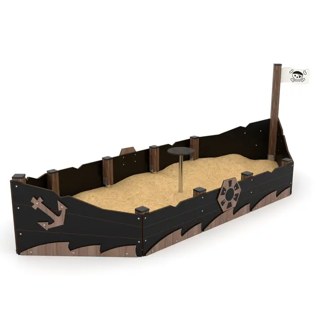Solo sandkasse skip L415 x B165 x H140 cm 