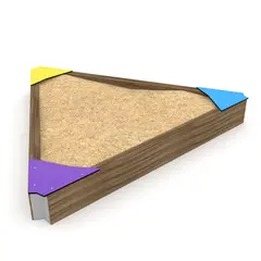 Solo trekantet sandkasse L254 x B221 x H28 cm