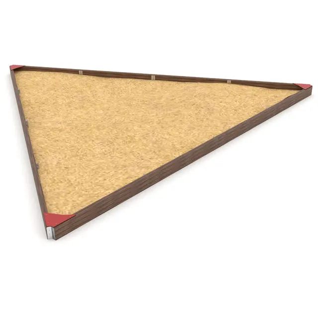 Solo trekantet sandkasse L254 x B221 x H28 cm 