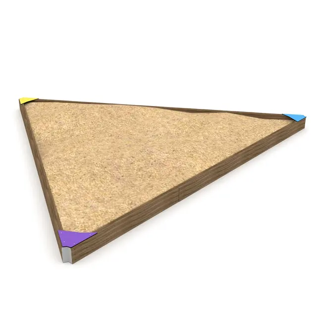 Solo trekantet sandkasse L254 x B221 x H28 cm 
