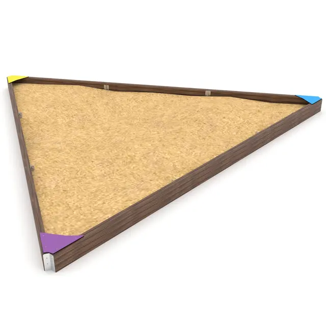 Solo trekantet sandkasse L254 x B221 x H28 cm 