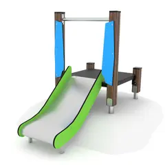 Solo sklie med platform i tre 1 L168 x B84 x H141 cm