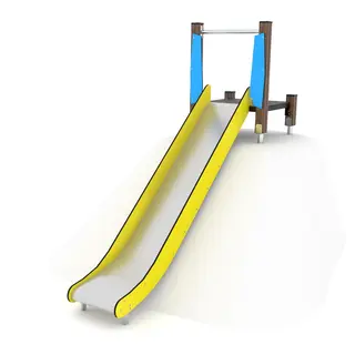 Solo sklie med platform i tre 4 L285 x B84 x H231 cm